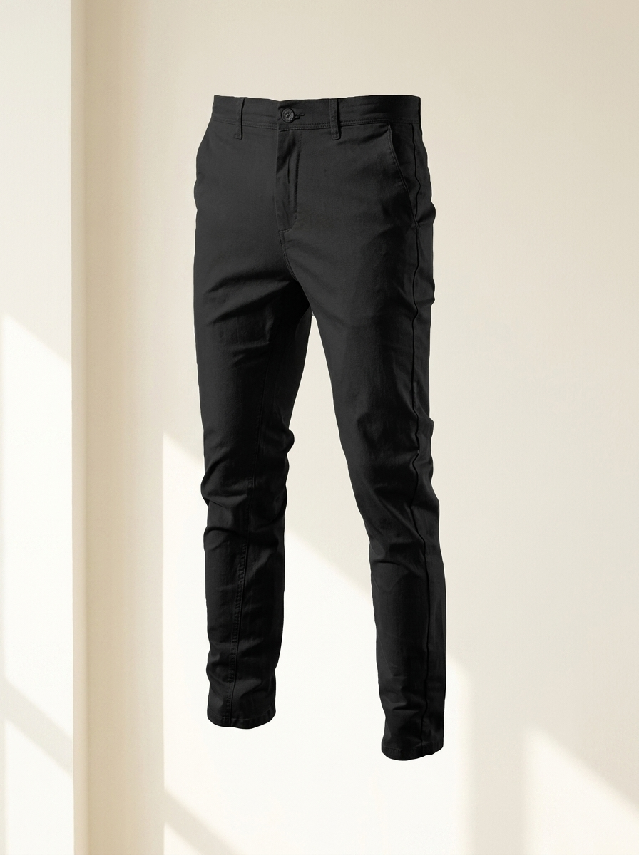 Pantalon droit homme, détail coupe