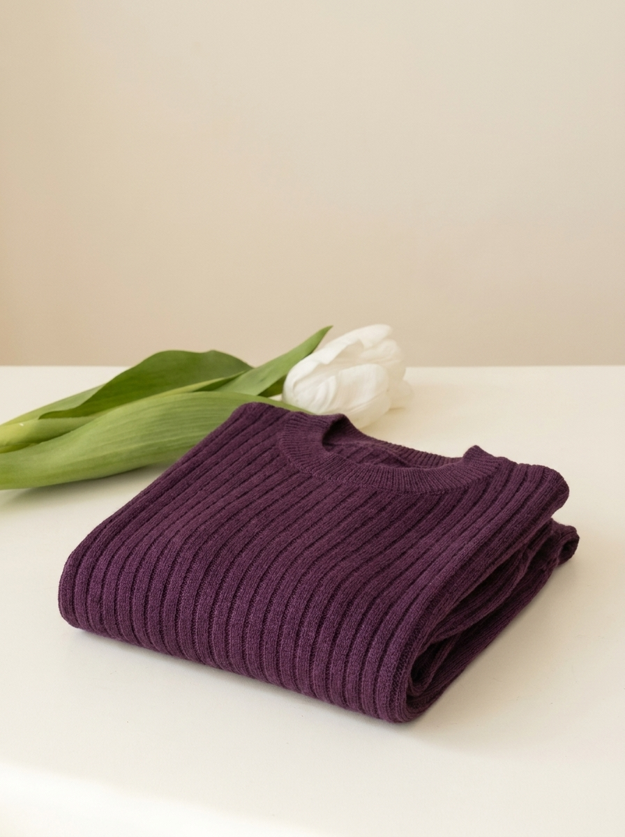 Ensemble pull et legging fille, détail maille