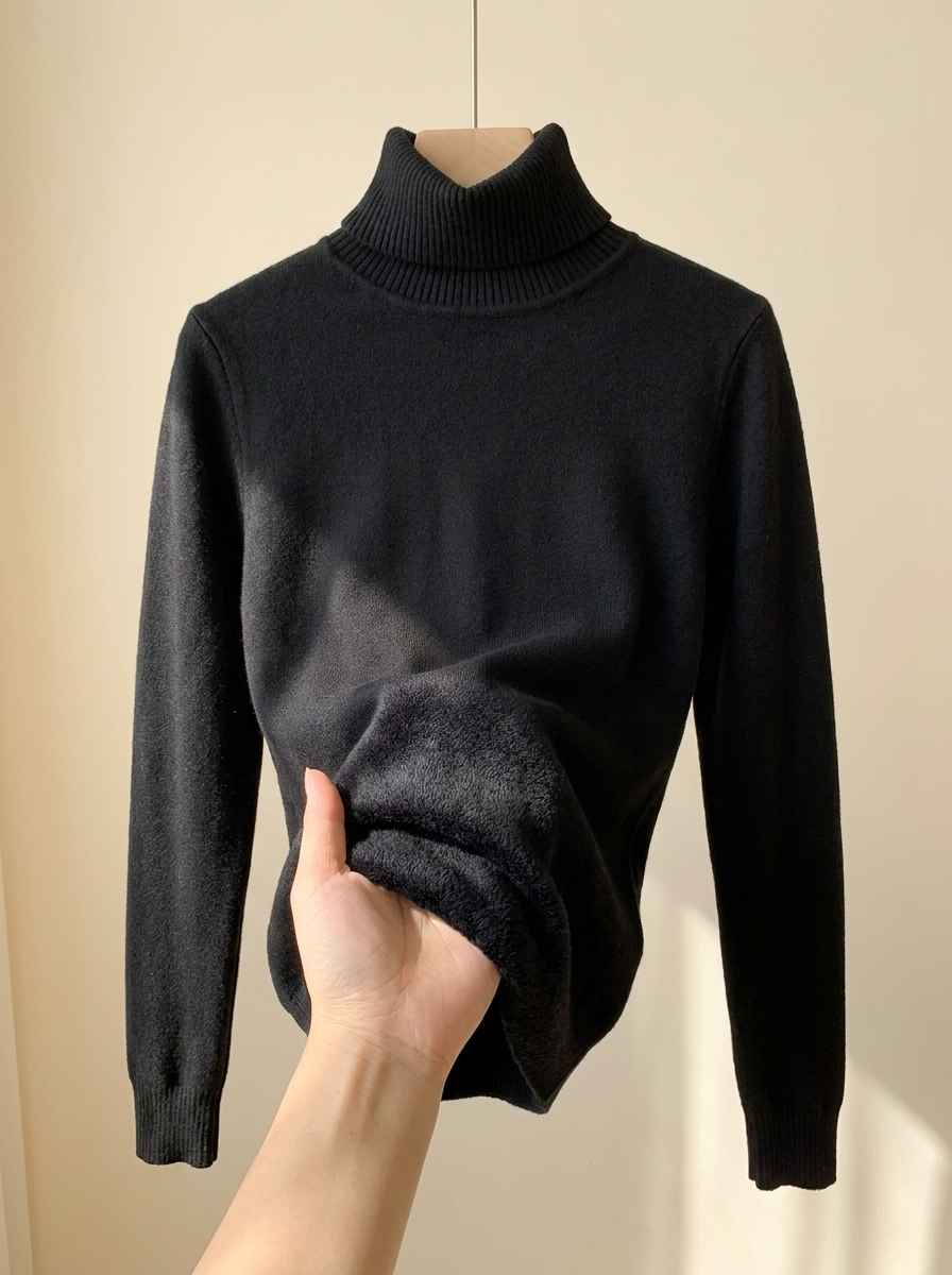 Pull col roulé, coloris